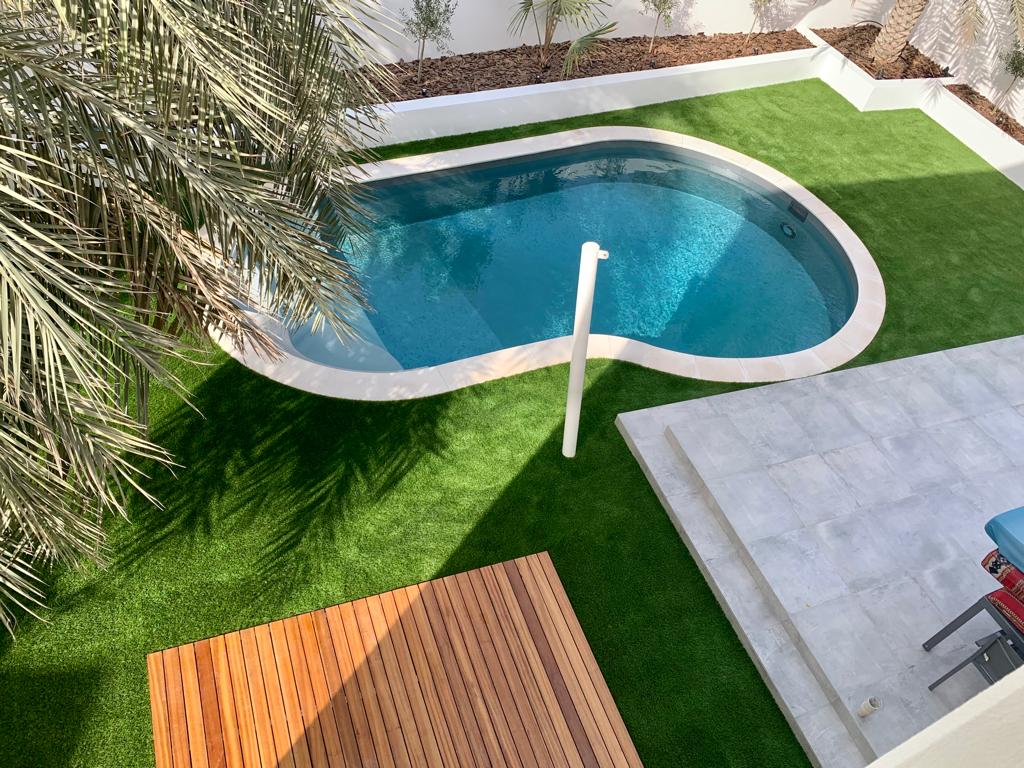 Garden design and pool installation Dubai