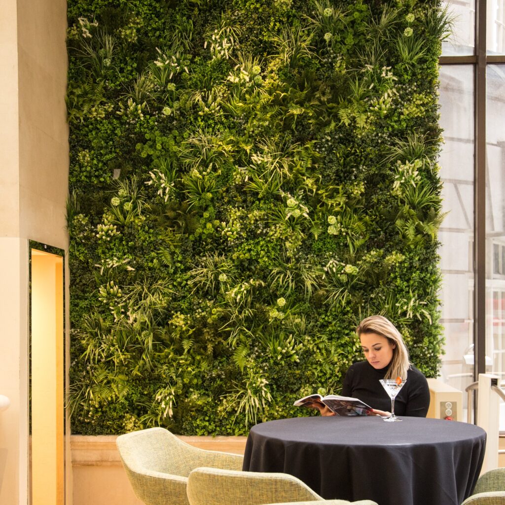 Artificial plant wall in Dubai