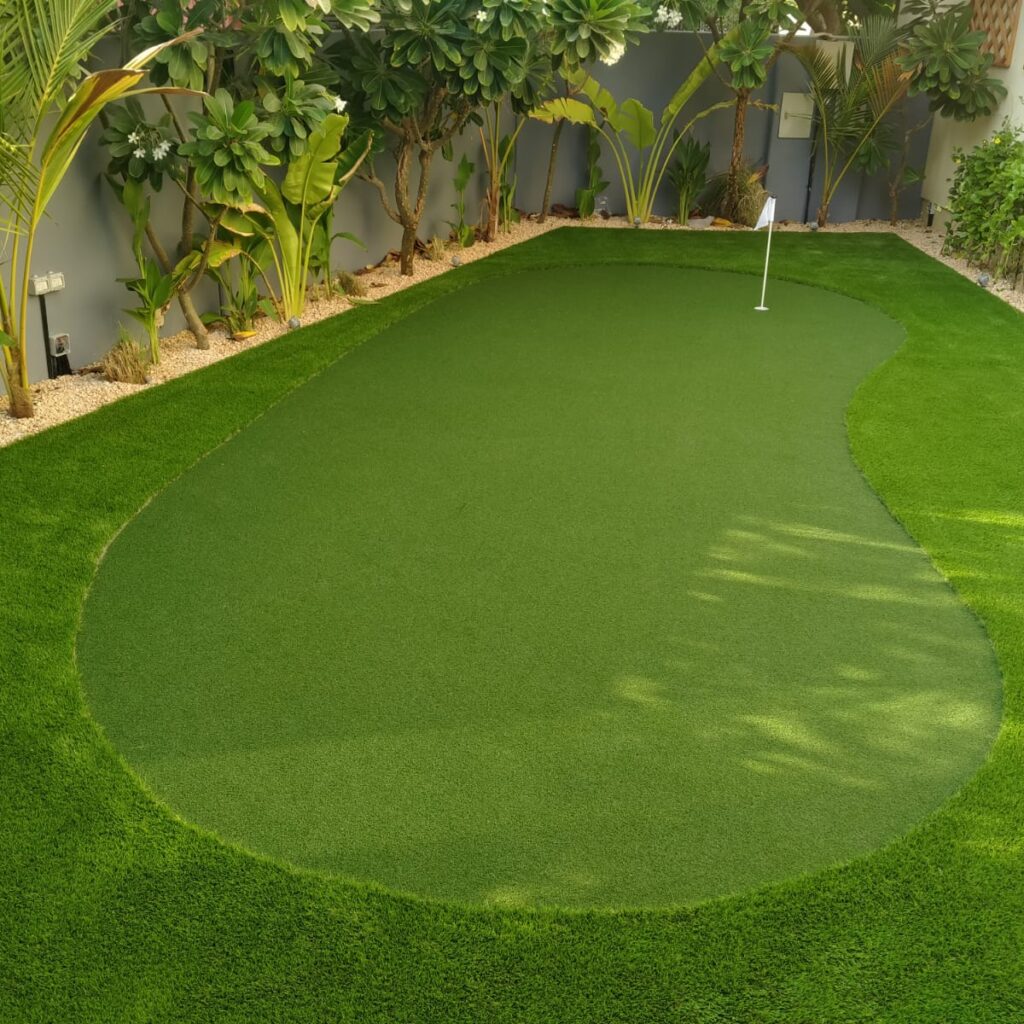 Artificial grass for golf course in Dubai, UAE